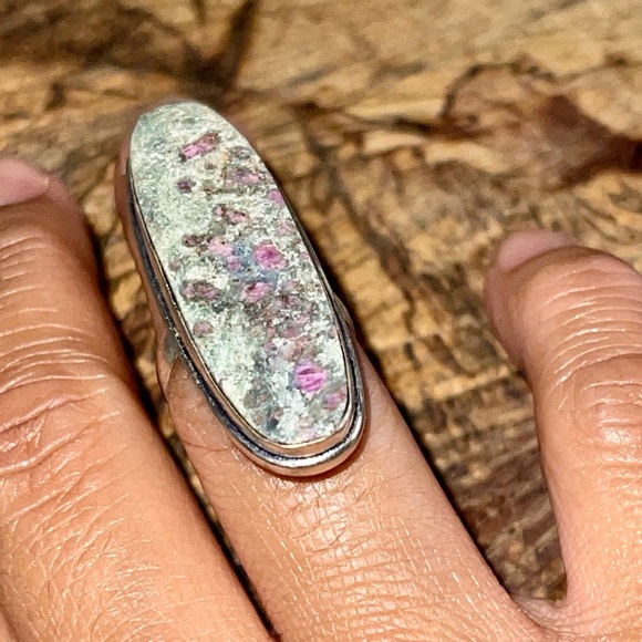 Ruby Fuchsite Ring Size 5 3/4 - Picture 5 of 6